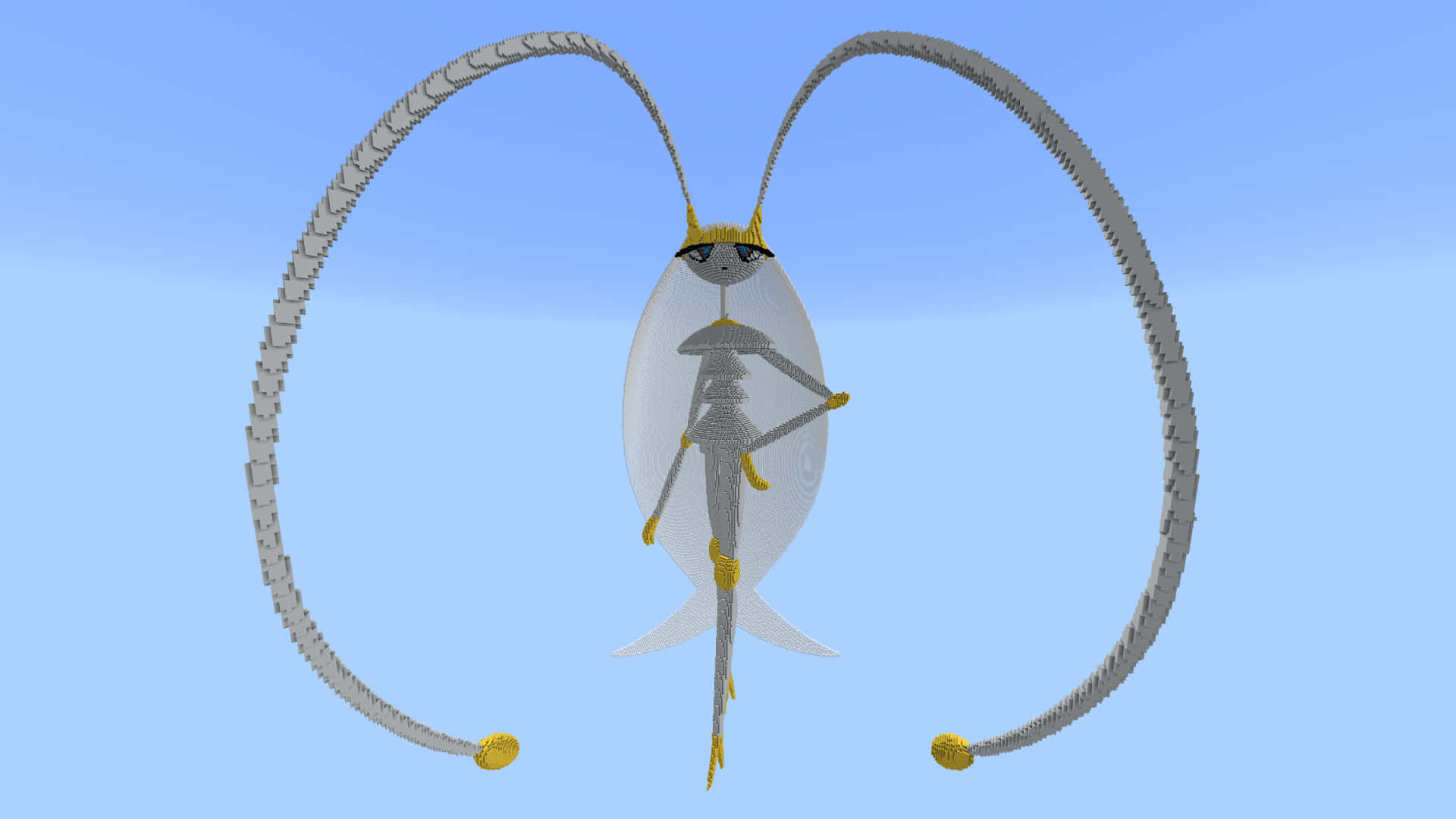 Pheromosa On Light Blue Background Background