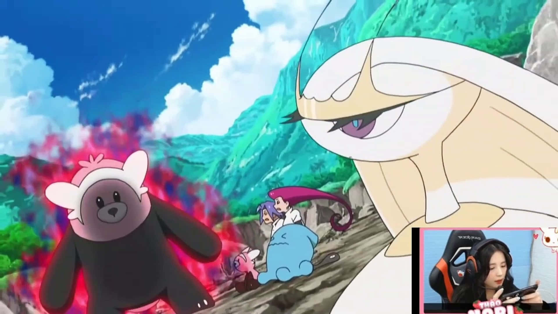 Pheromosa Vs Bewear Pokemon Battle Background