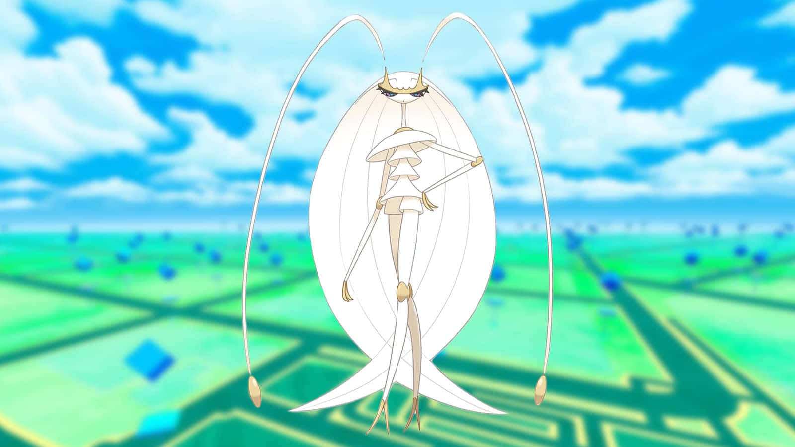 Pheromosa With Pokemon Go Background Background
