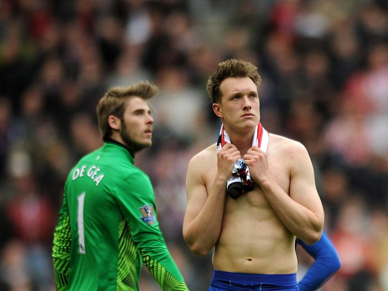 Phil Jones Removed Shirt Background