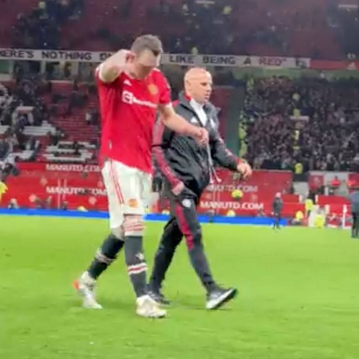 Phil Jones Walking Crying Background