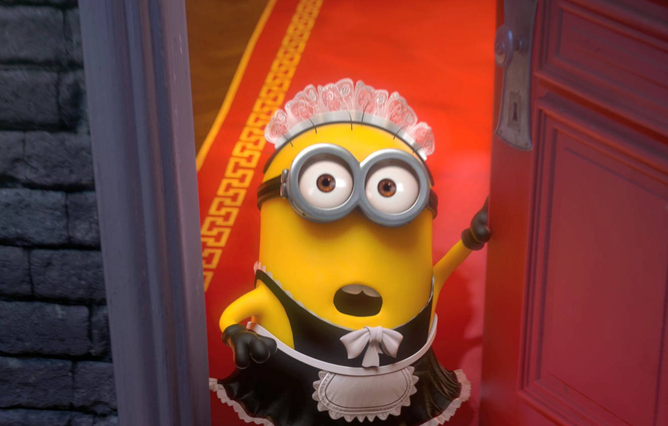 Phil, The Minion Dressed As A Maid In Despicable Me 2 Background