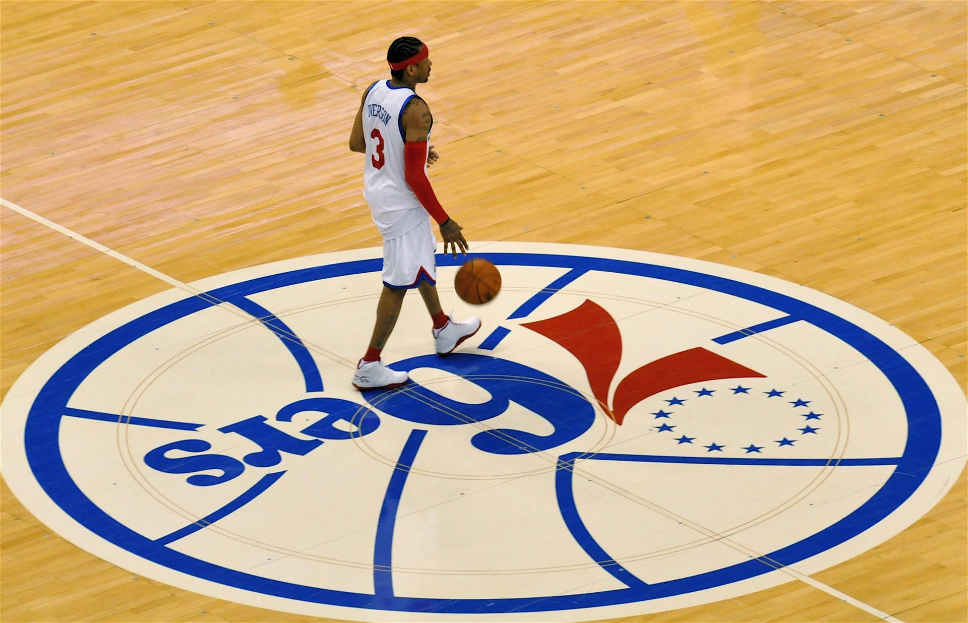 Phila Sixers Court Shot Background