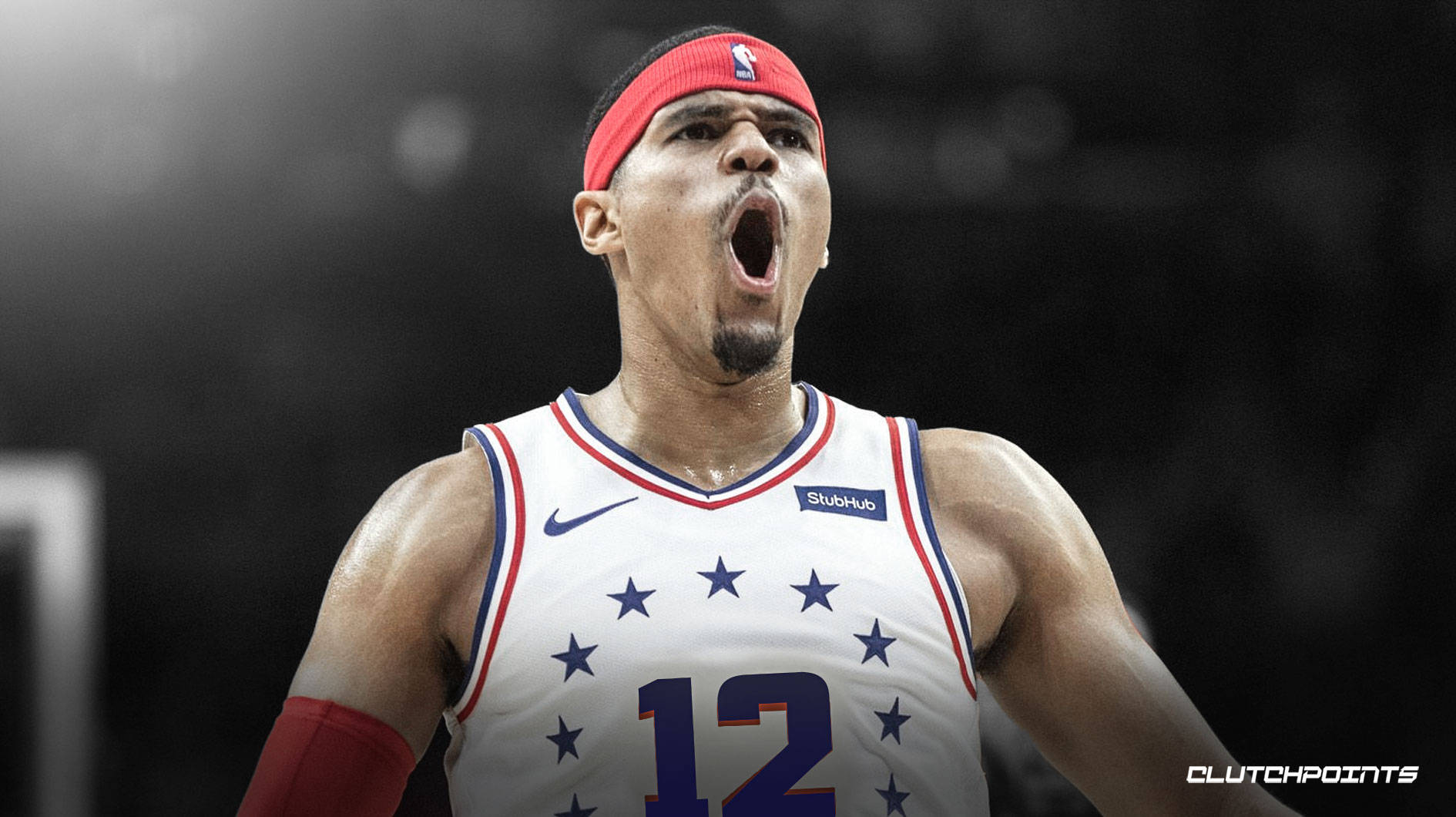 Philadelphia 76ers Tobias Harris Wearing No. 12 Jersey Background