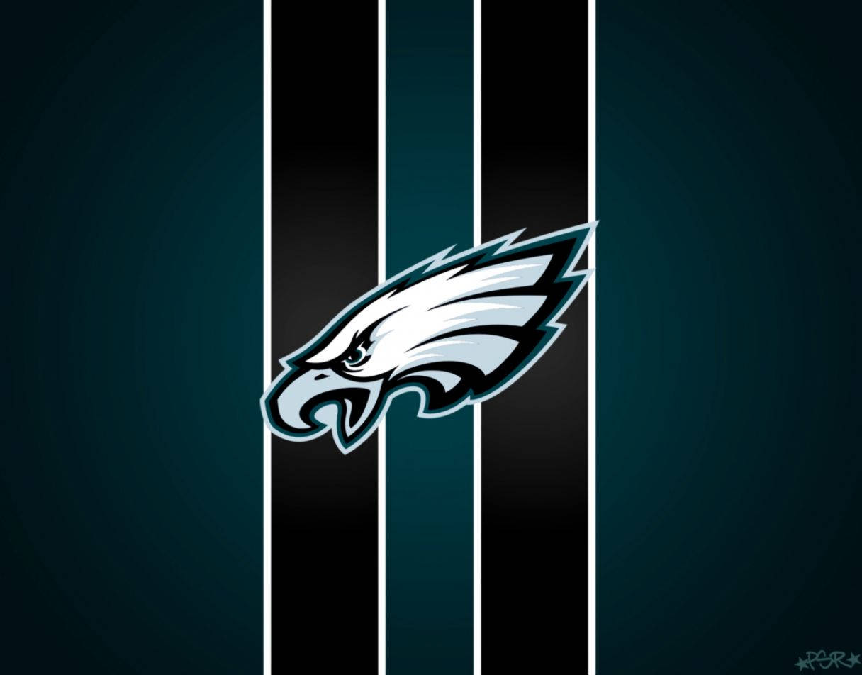Philadelphia Eagles In Stripes Background