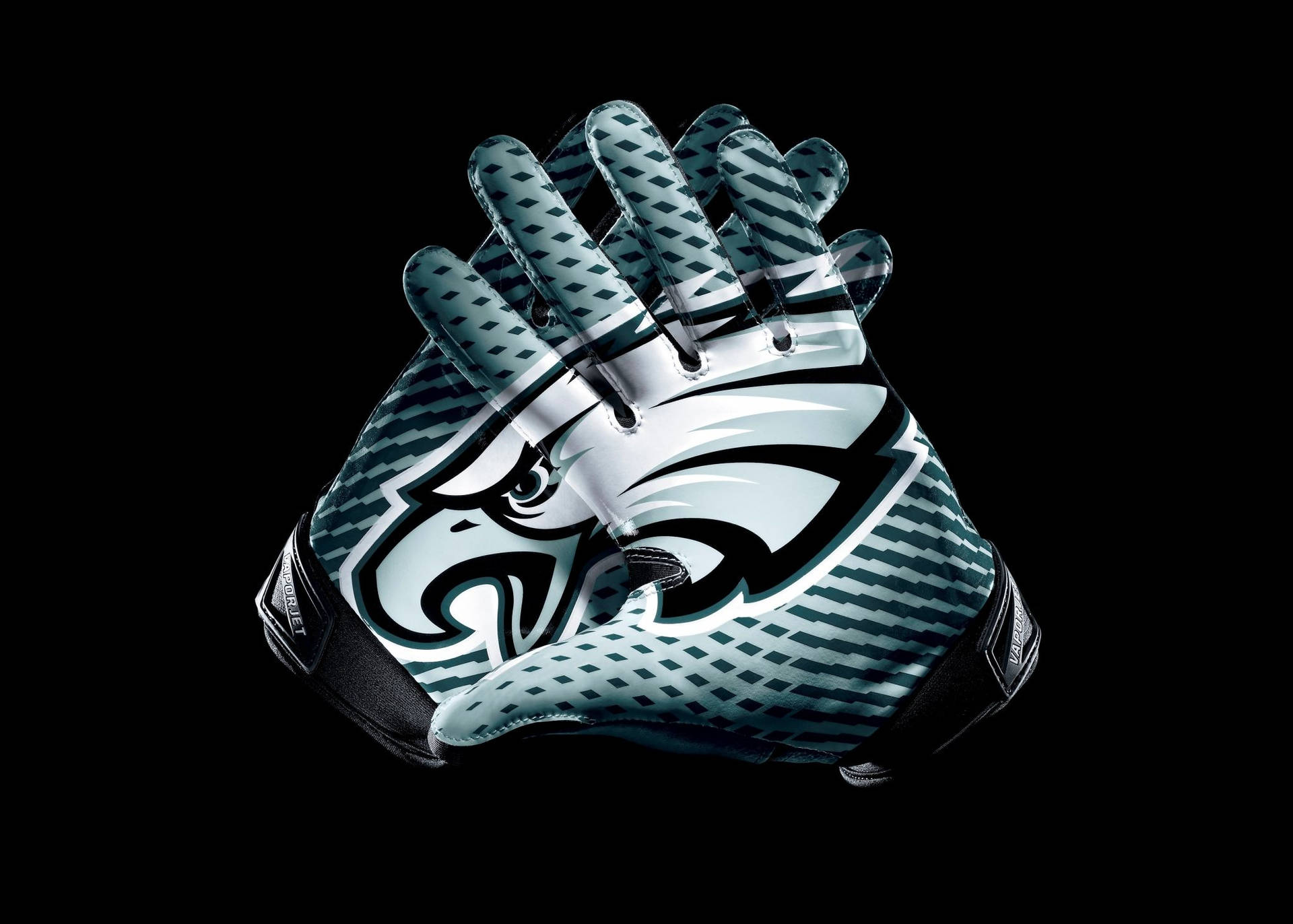 Philadelphia Eagles Logo In Gloves Background