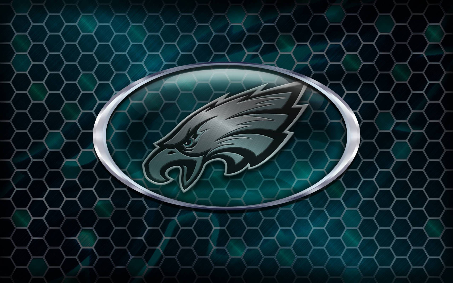 Philadelphia Eagles Logo In Green Background