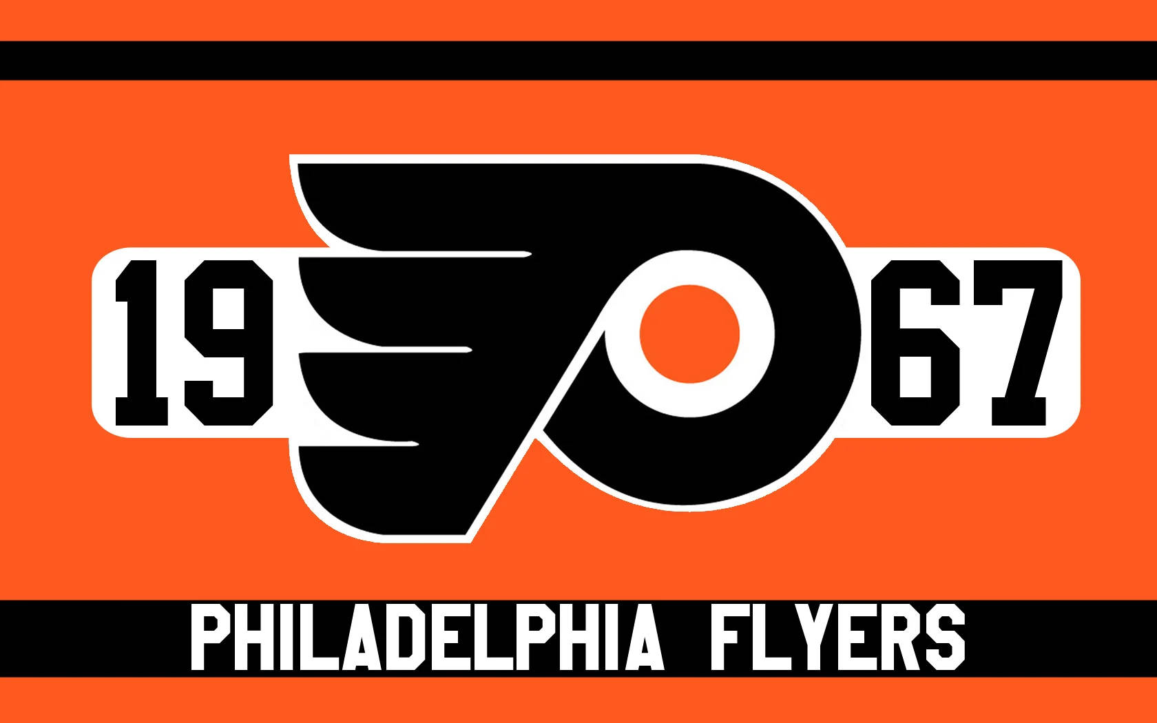 Philadelphia Flyers 1967 Logo - Classic Heritage Background