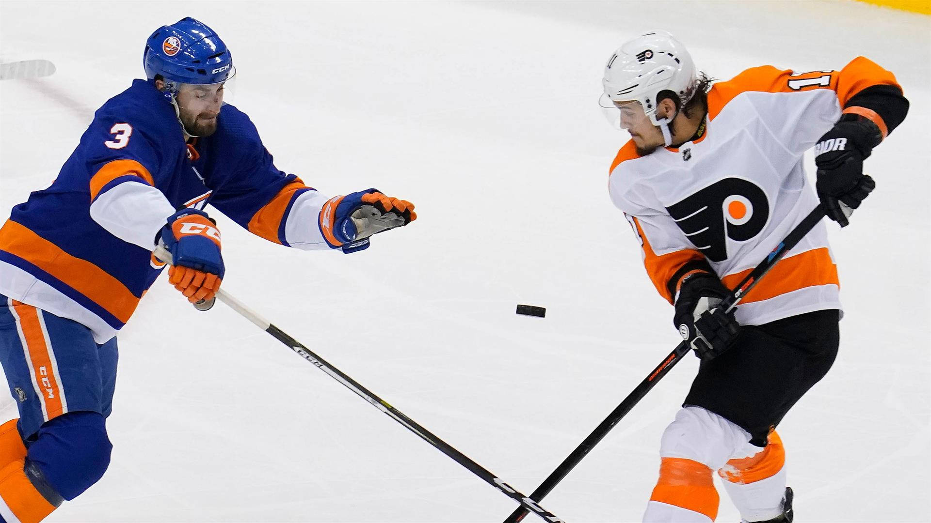 Philadelphia Flyers And New York Islanders Background