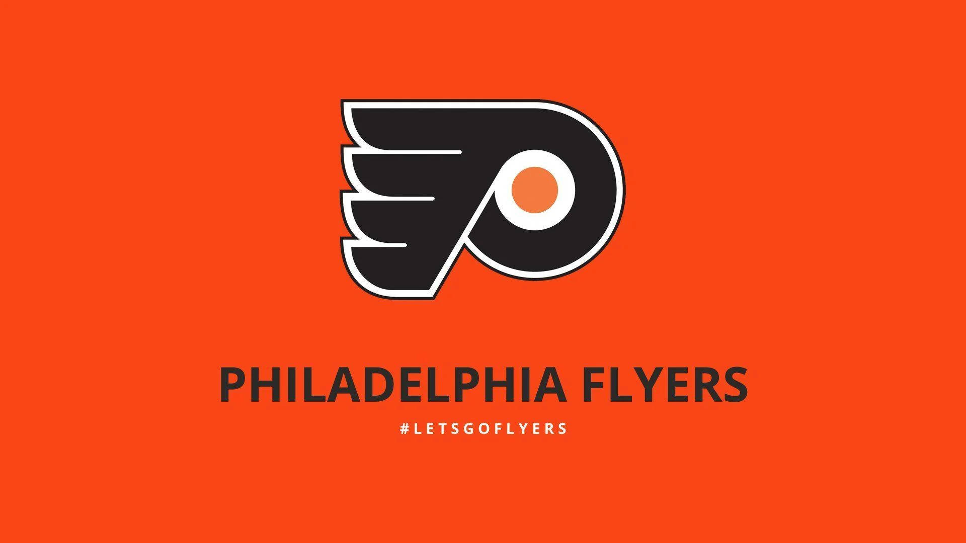 Philadelphia Flyers In Orange Background