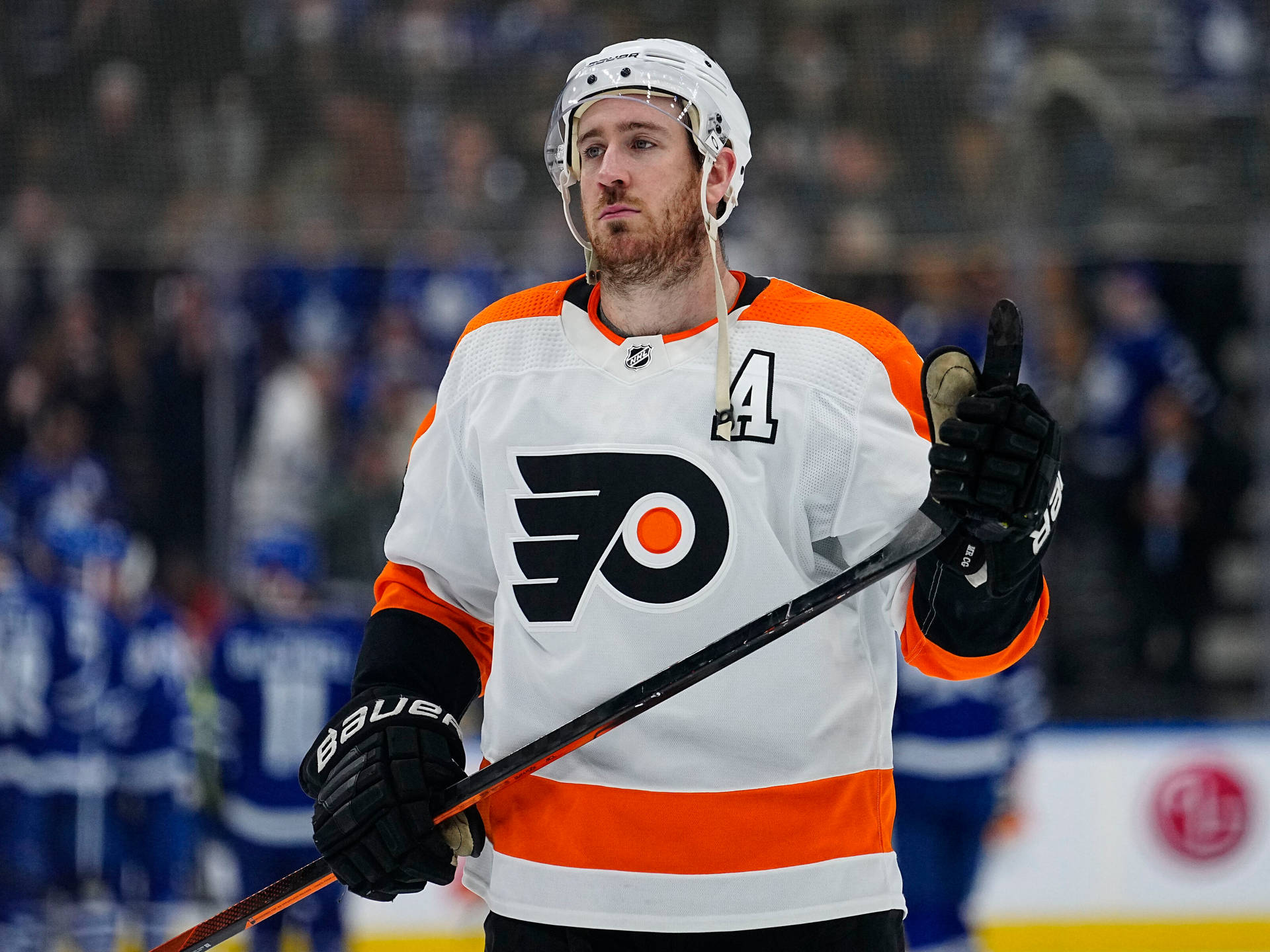 Philadelphia Flyers Kevin Hayes Nhl Game Background