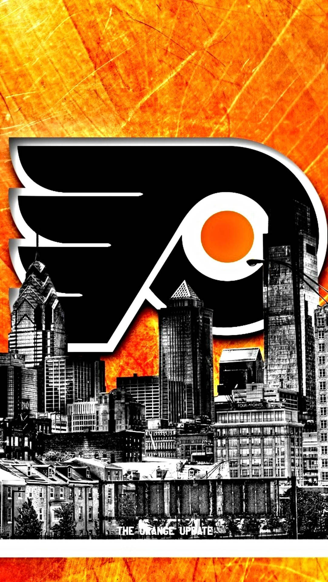 Philadelphia Flyers Logo Buildings Art Background