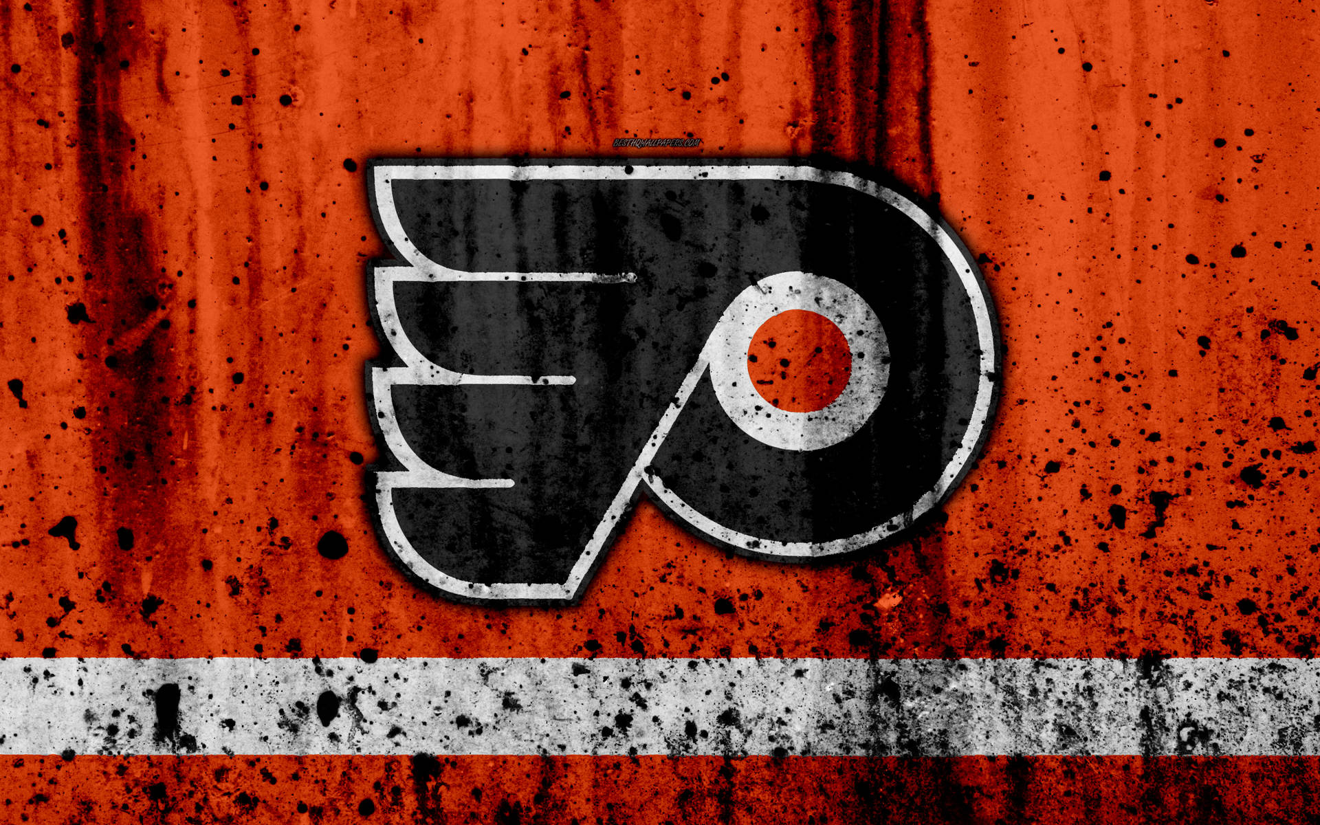 Philadelphia Flyers Splash Paint Art