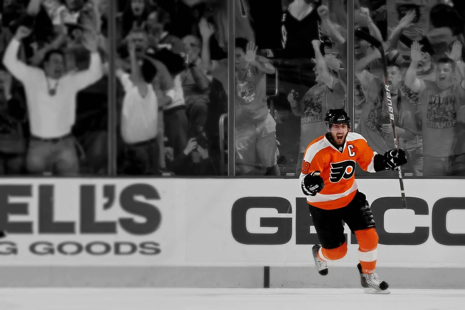 Philadelphia Flyers Winning Moment Background