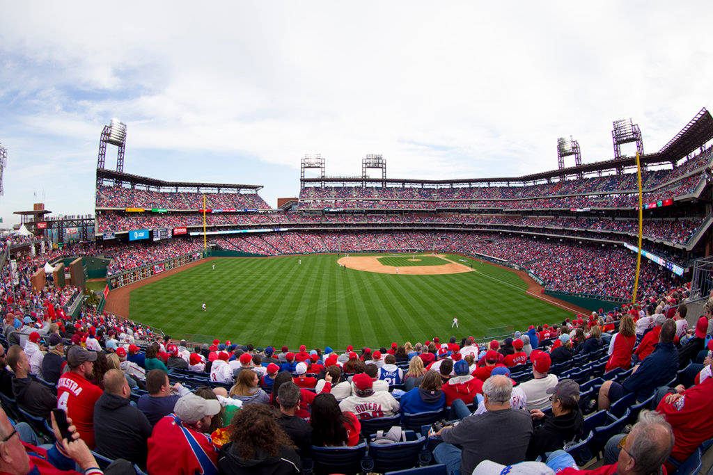 Philadelphia Phillies Crowd Stadium Background