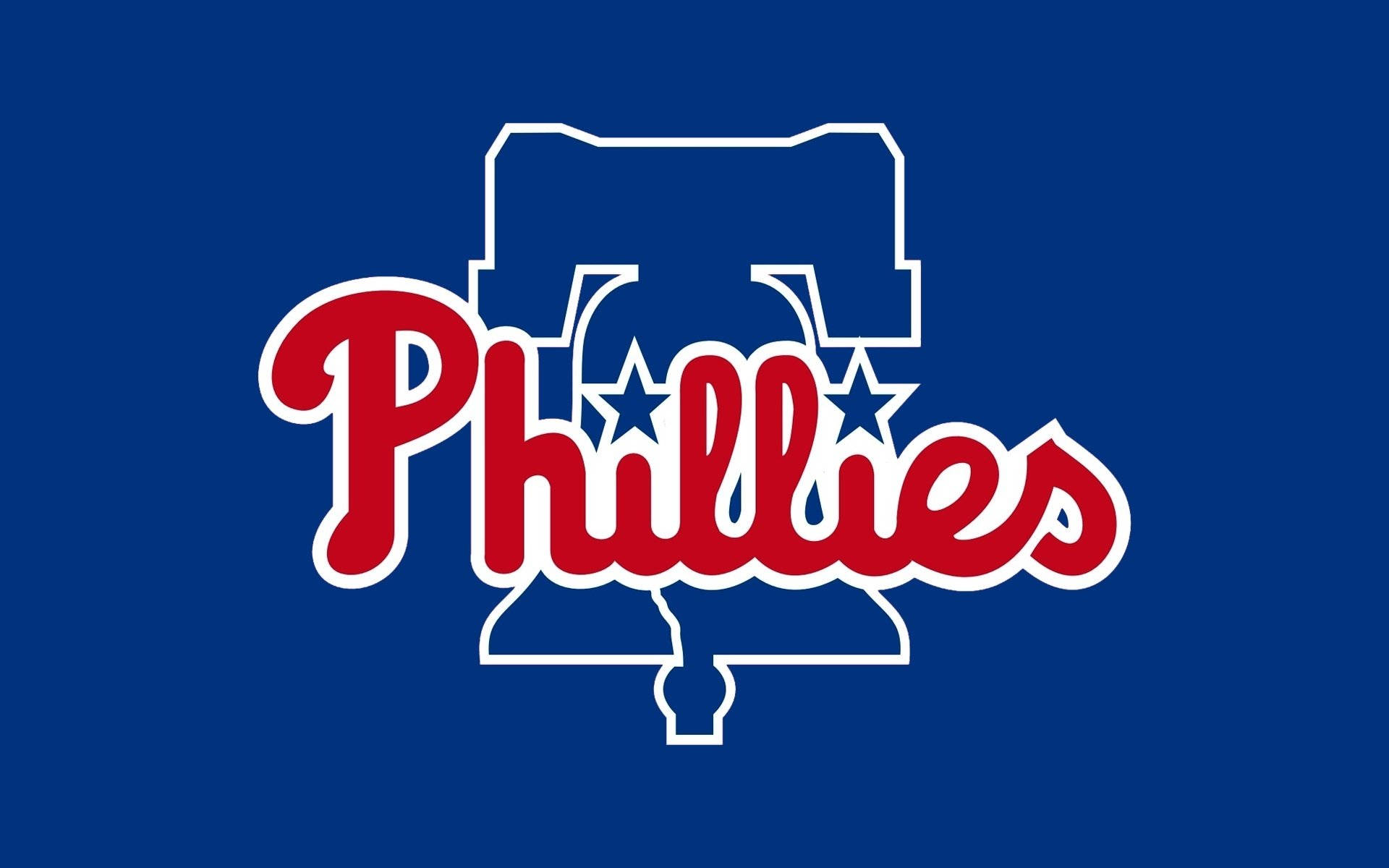 Philadelphia Phillies Logo On A Vibrant Blue Background