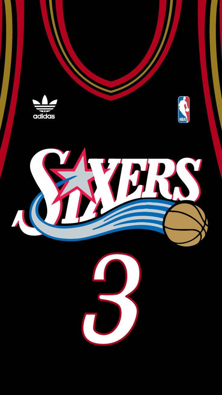 Philadelphia Sixers Jersey Art Background