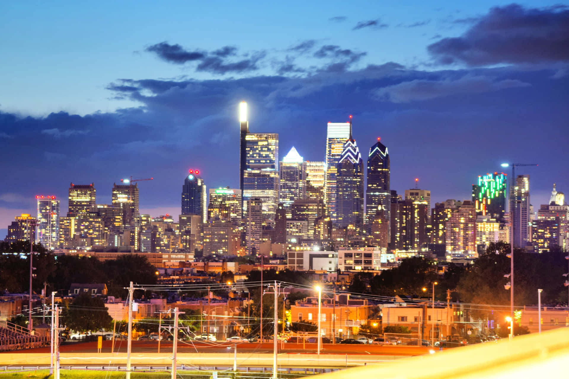 Philadelphia Skyline Late Afternoon View