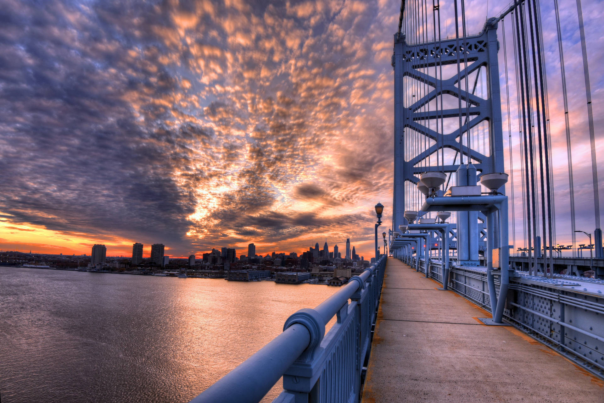 Philadelphia Suspension Bridge Background