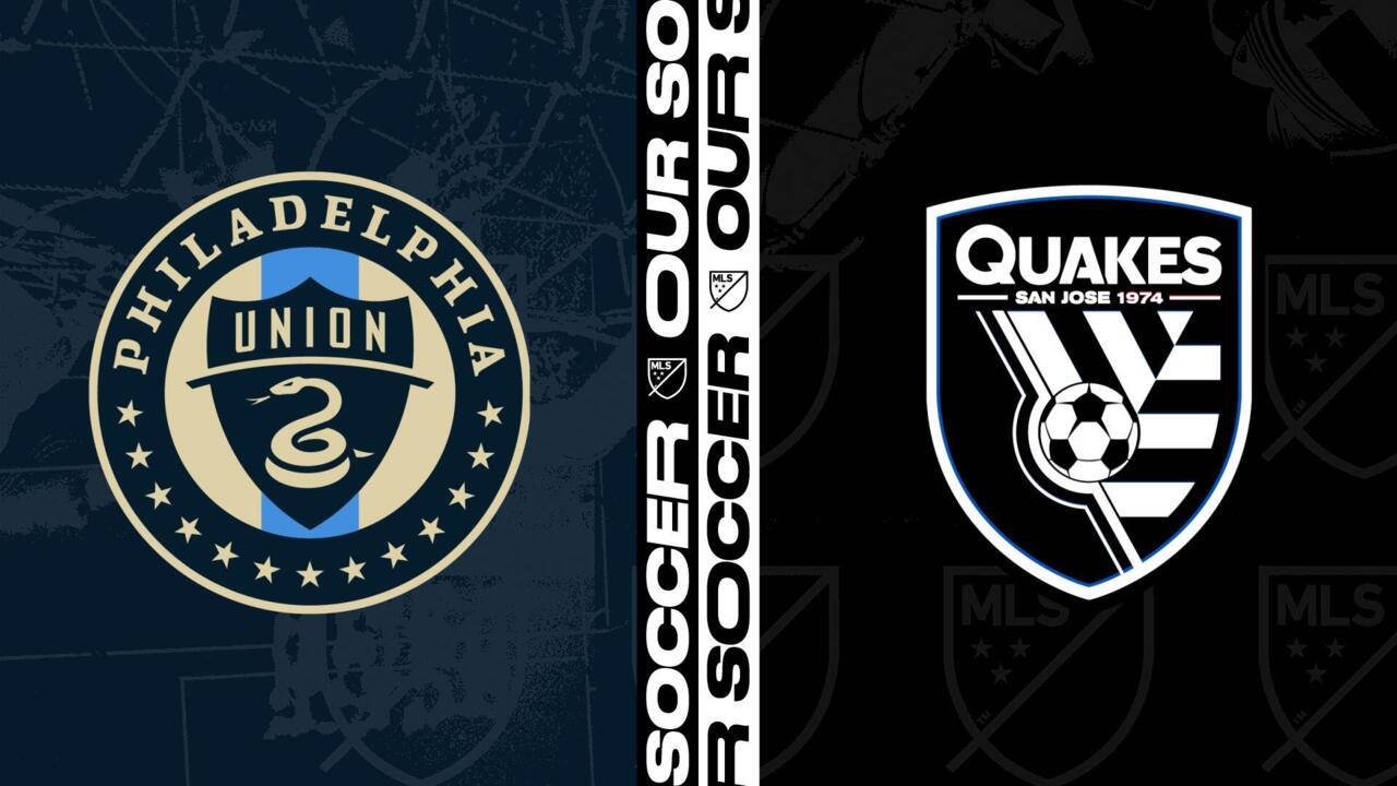 Philadelphia Union Vs. San Jose Earthquakes Logos