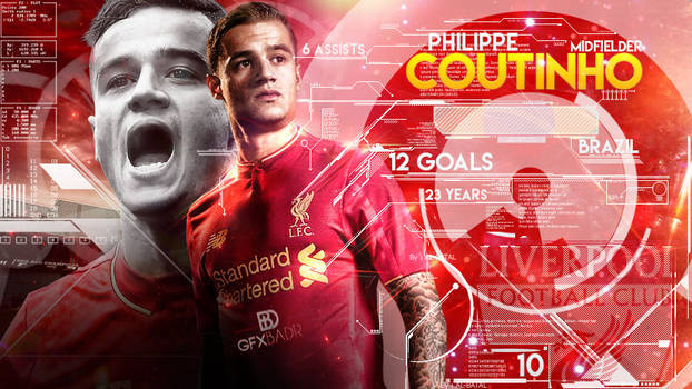 Philippe Coutinho In Action On The Football Field