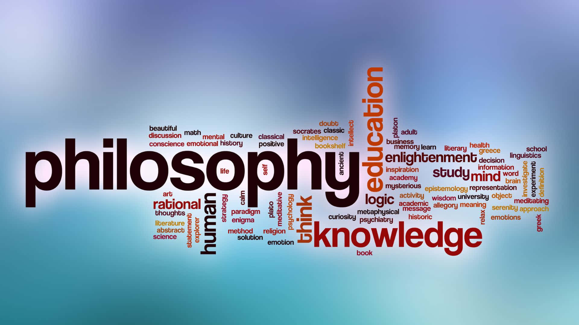 Philosophy_and_ Knowledge_ Word_ Cloud Background