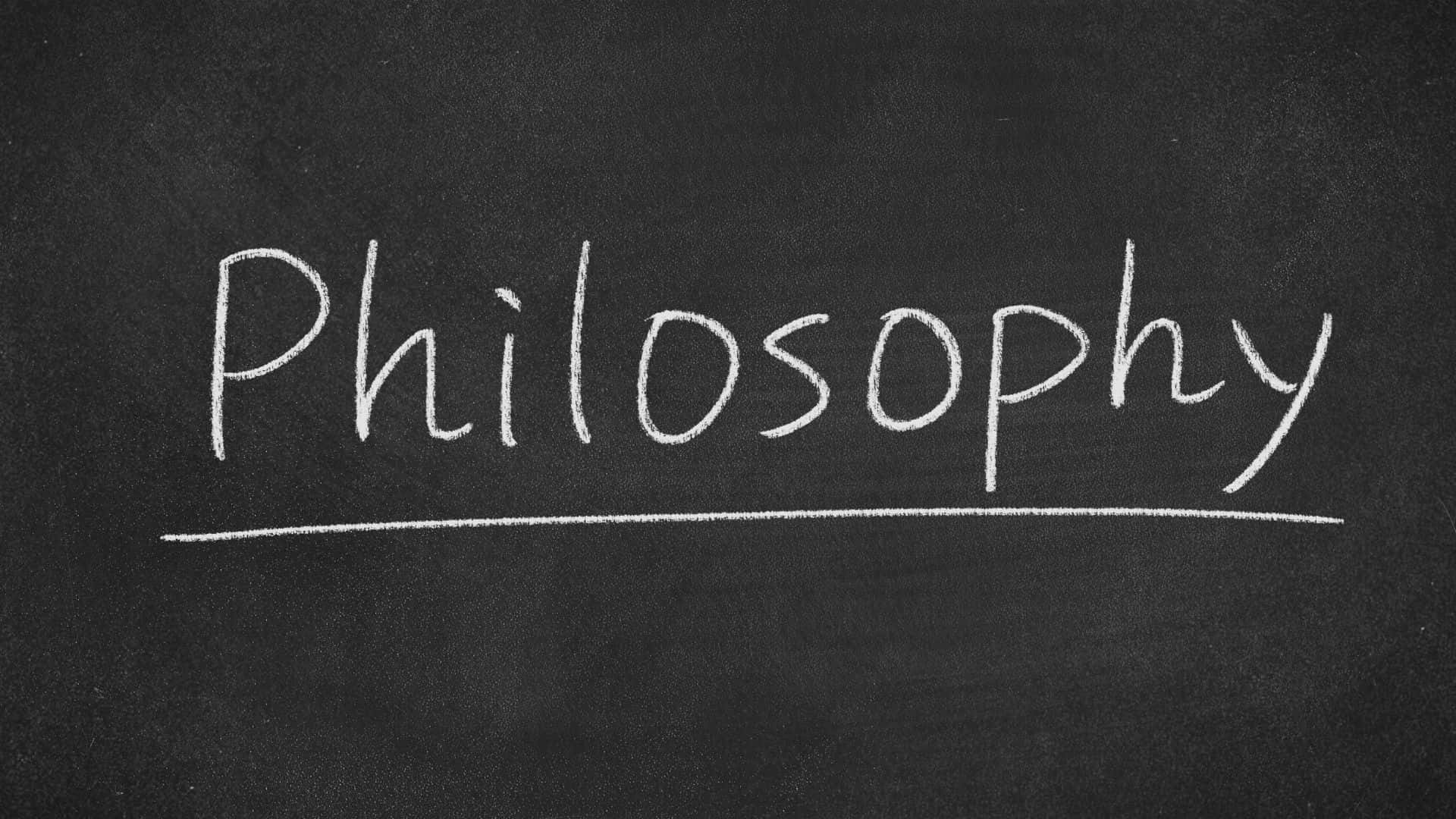 Philosophy Chalkboard Concept Background