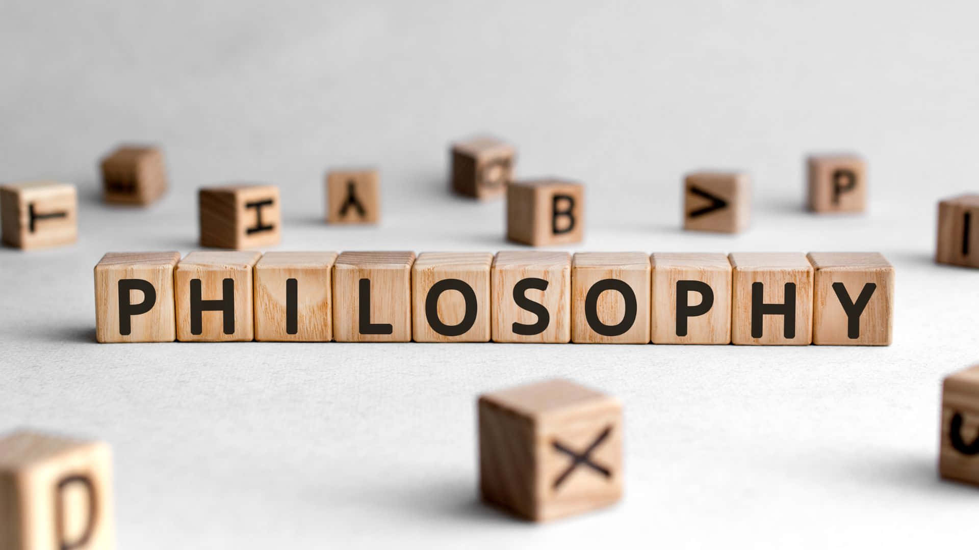 Philosophy Concept Wooden Blocks