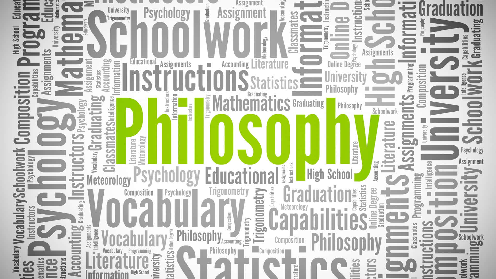 Philosophy Word Cloud