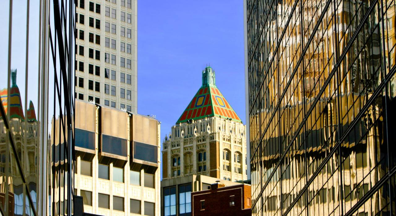 Philtower Building In Tulsa Oklahoma Background