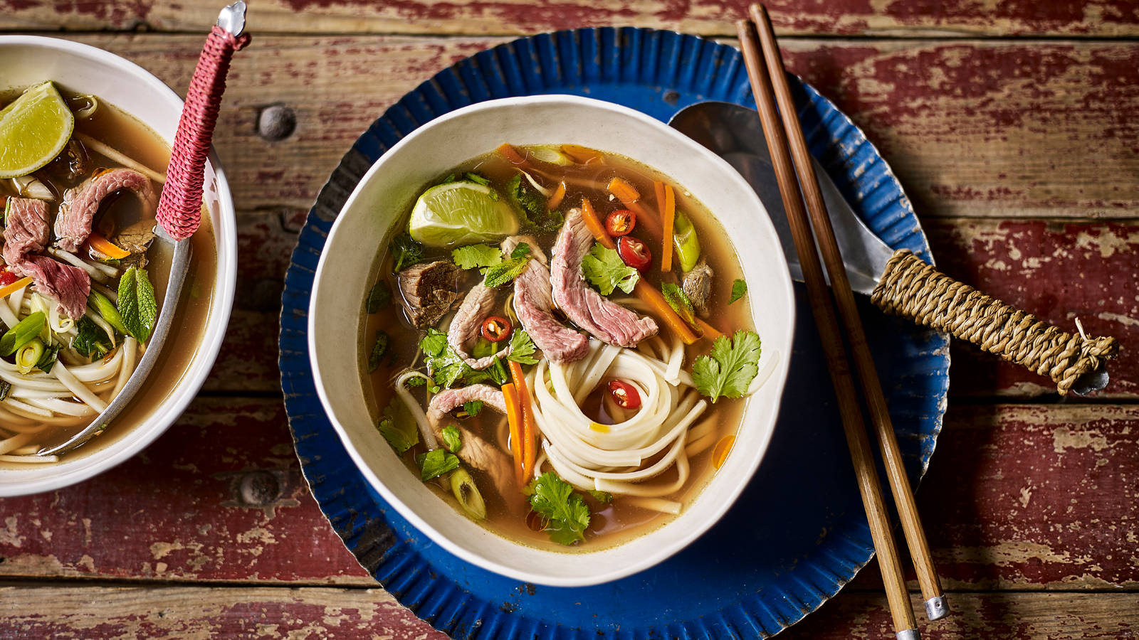 Pho Served With A Lime