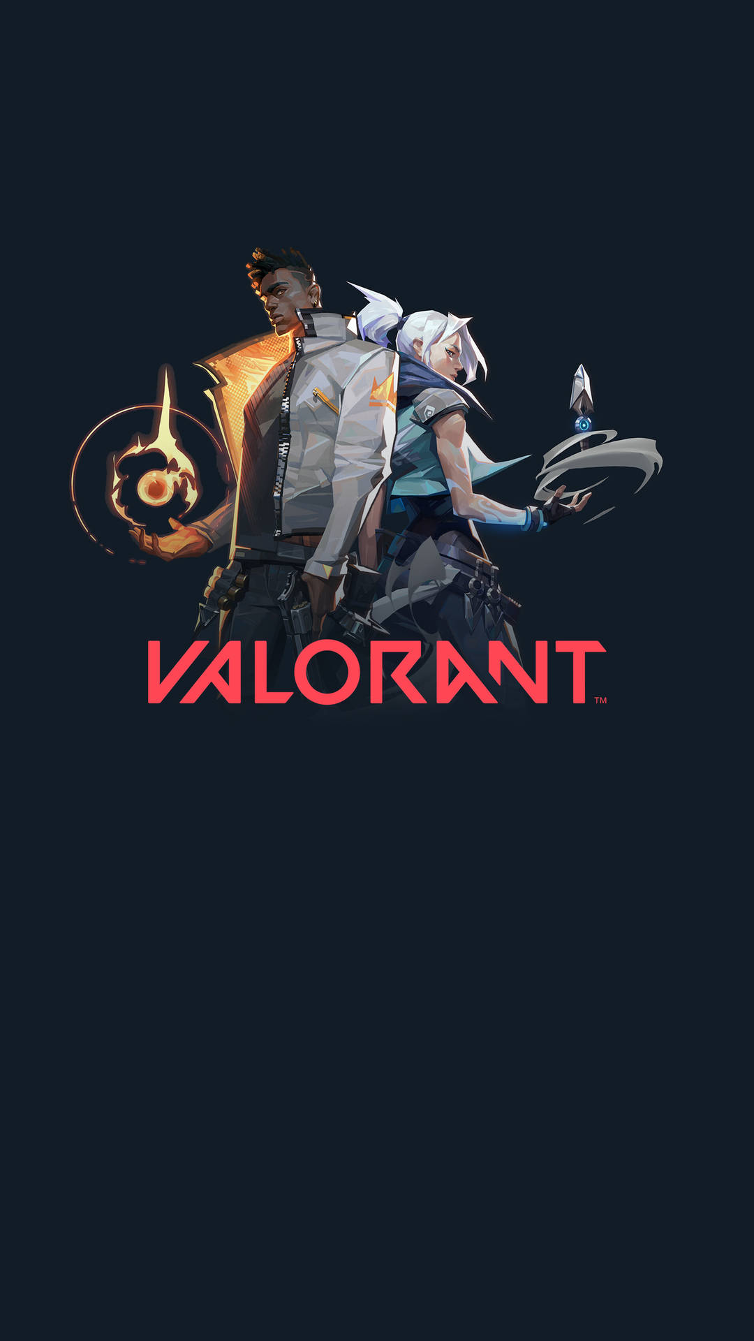 Phoenix And Jet Valorant Logo Iphone Background