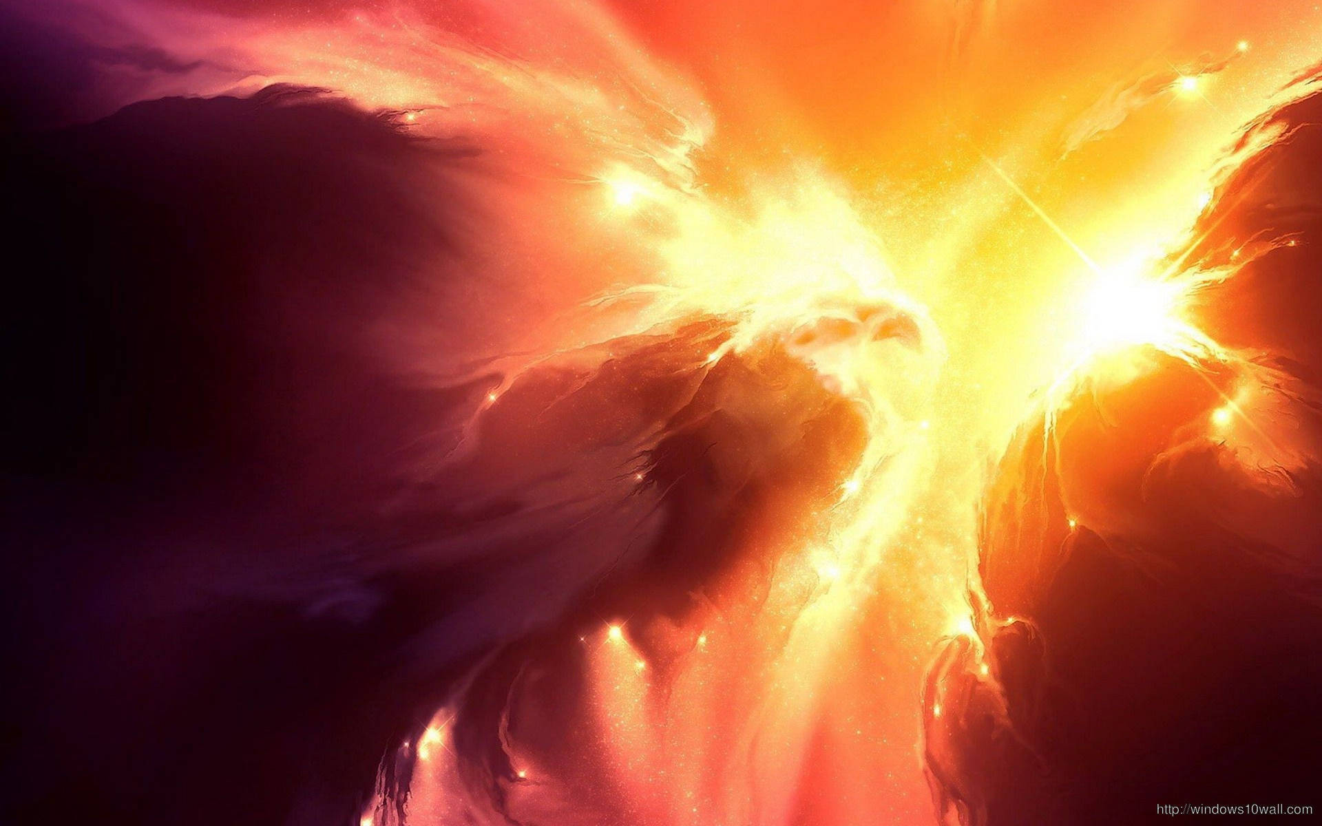 Phoenix Bright Flame Background