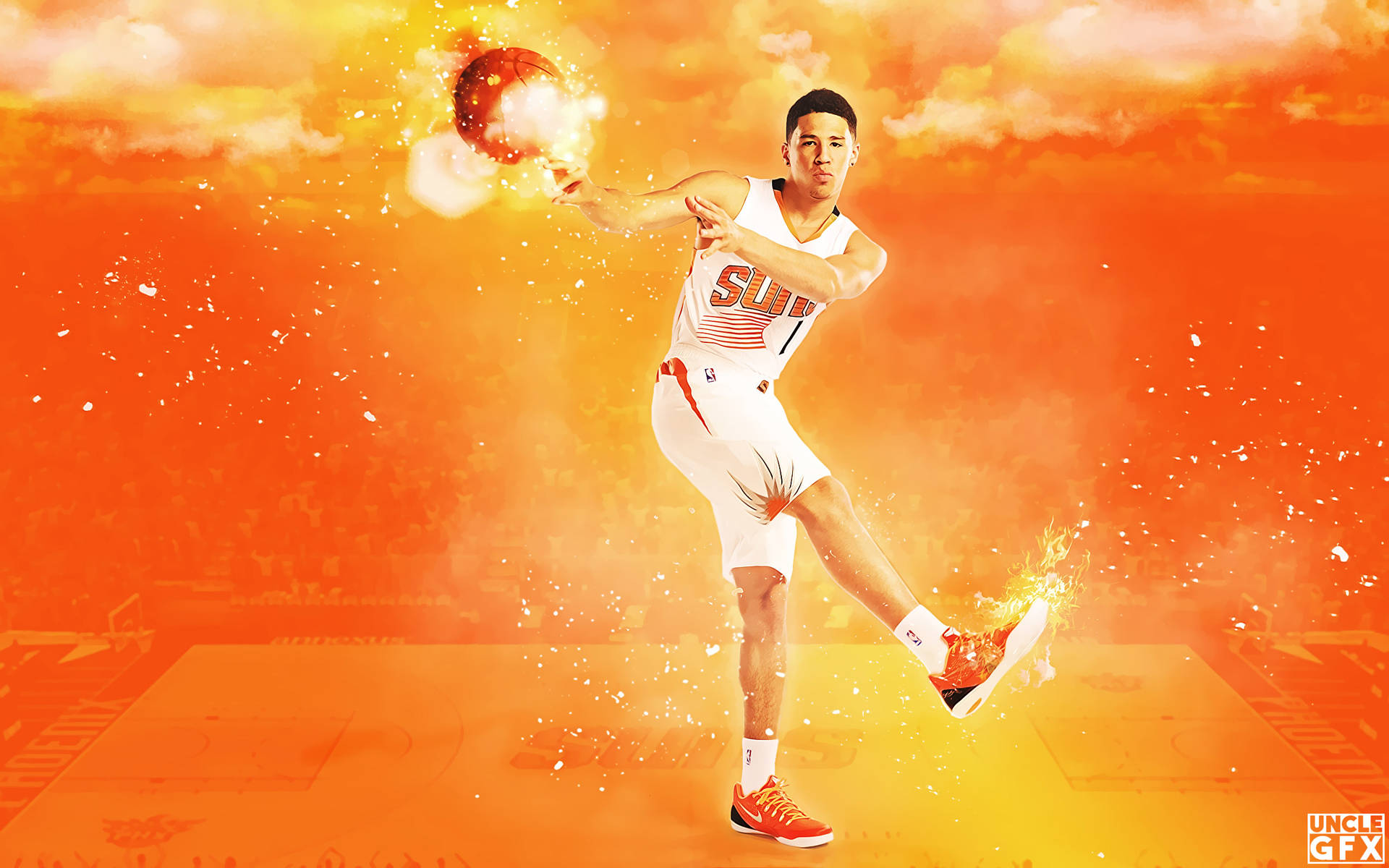 Phoenix Suns Devin Booker Digital Fanart