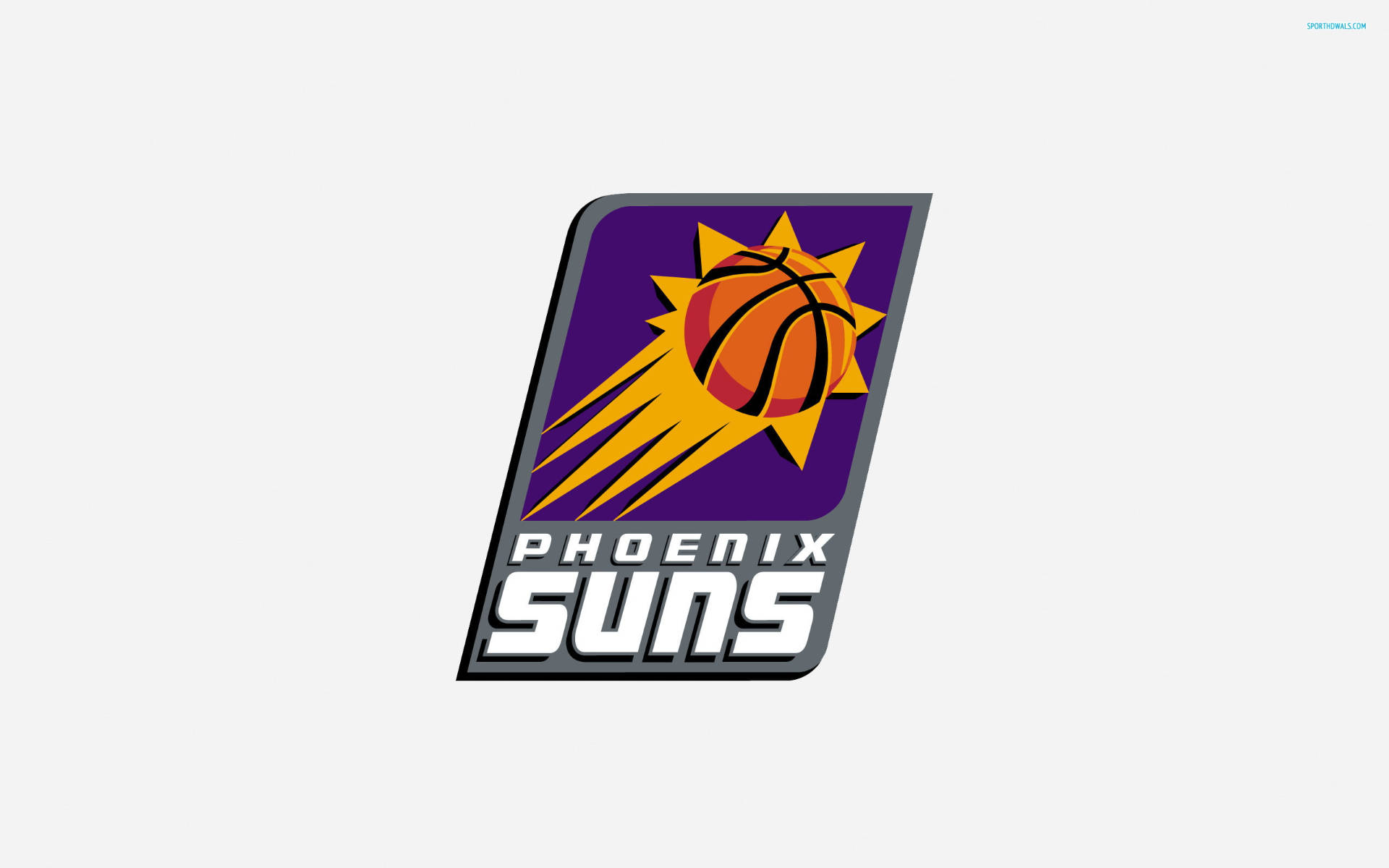 Phoenix Suns Emblem In White Background