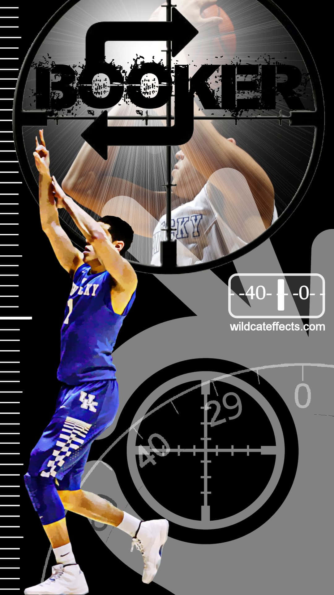 Phoenix Suns Guard Devin Booker Displaying His Team Pride On His Iphone Background