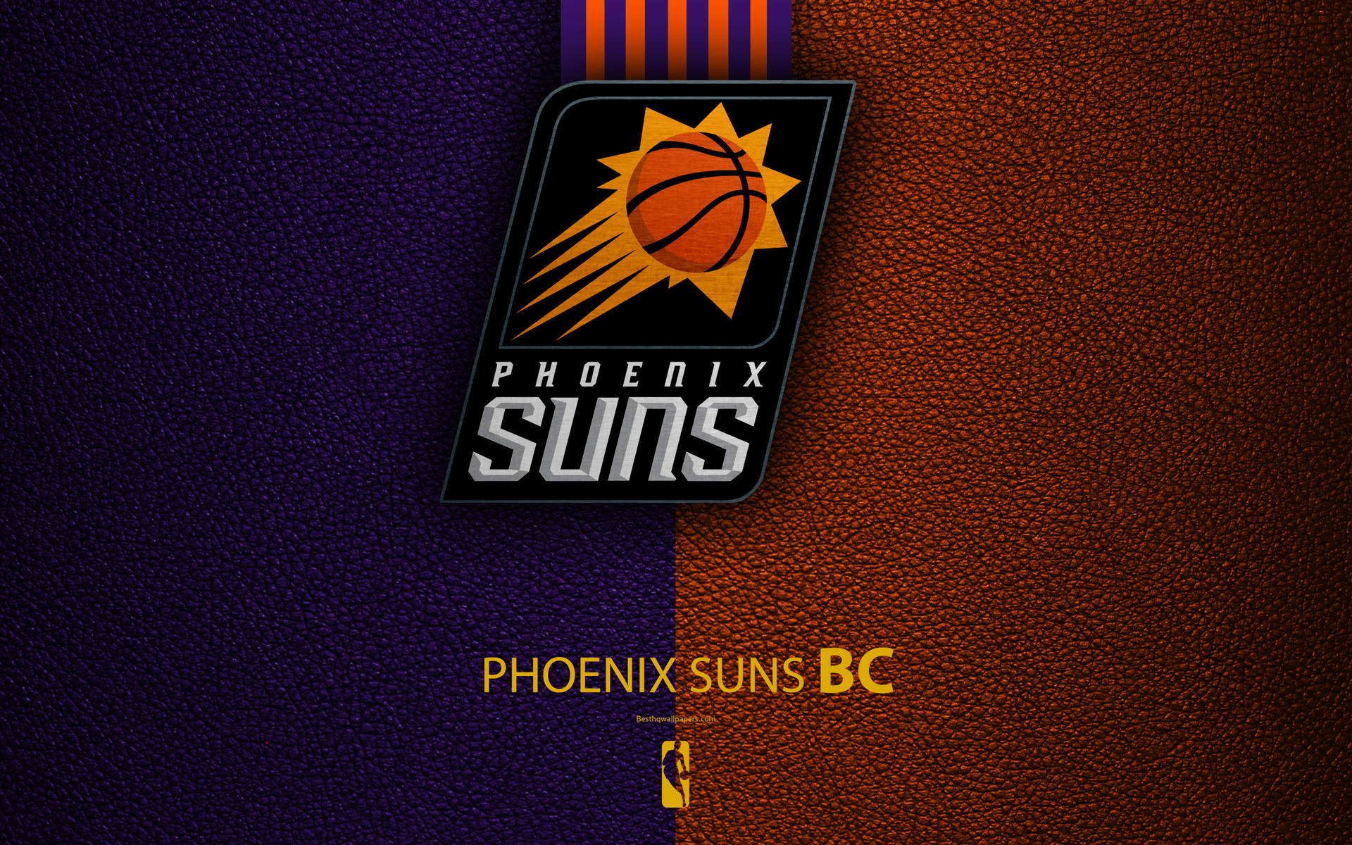 Phoenix Suns In Purple And Orange Background