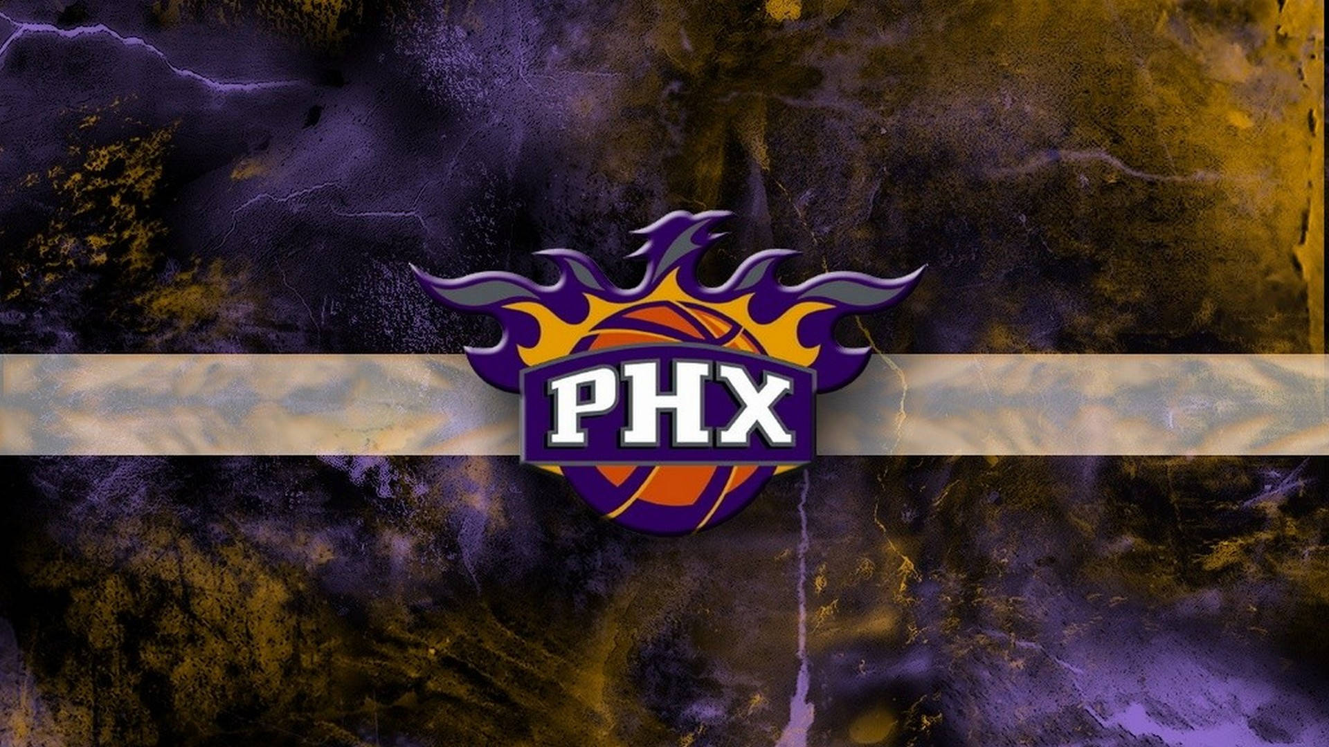 Phoenix Suns Logo Grunge Artwork Background