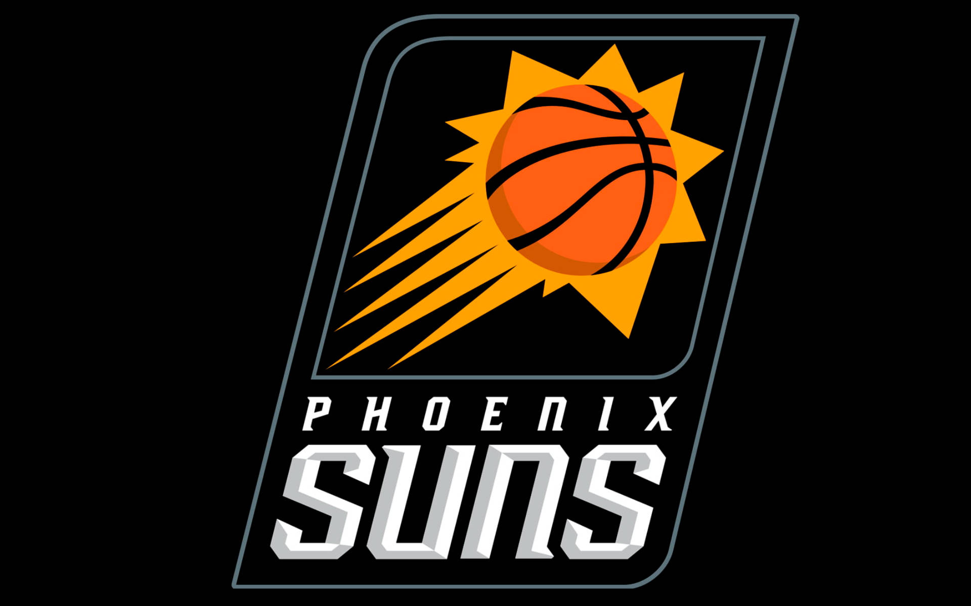 Phoenix Suns Logo In Black Background