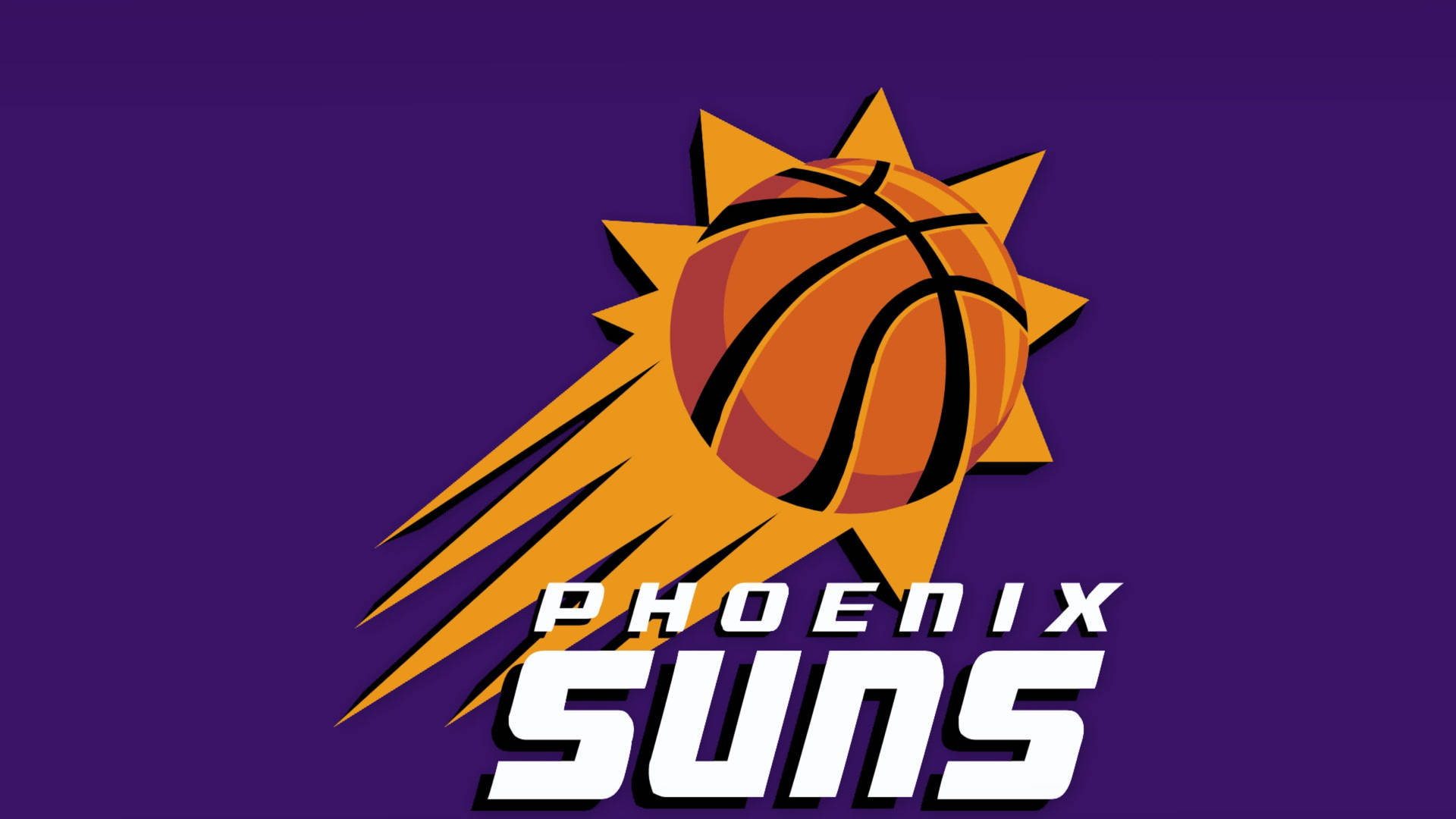 Phoenix Suns Logo In Violet Background
