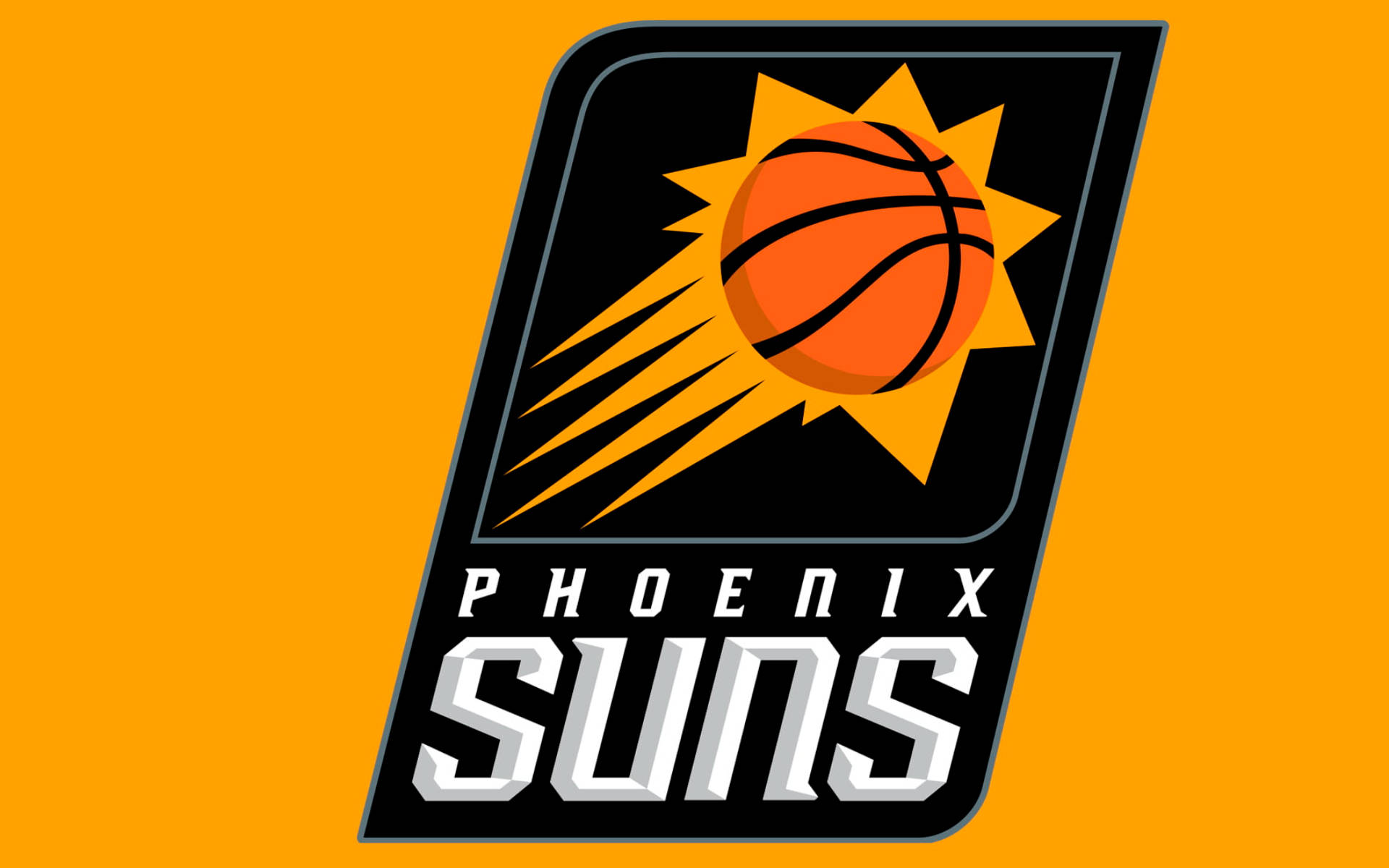 Phoenix Suns Logo In Yellow Background