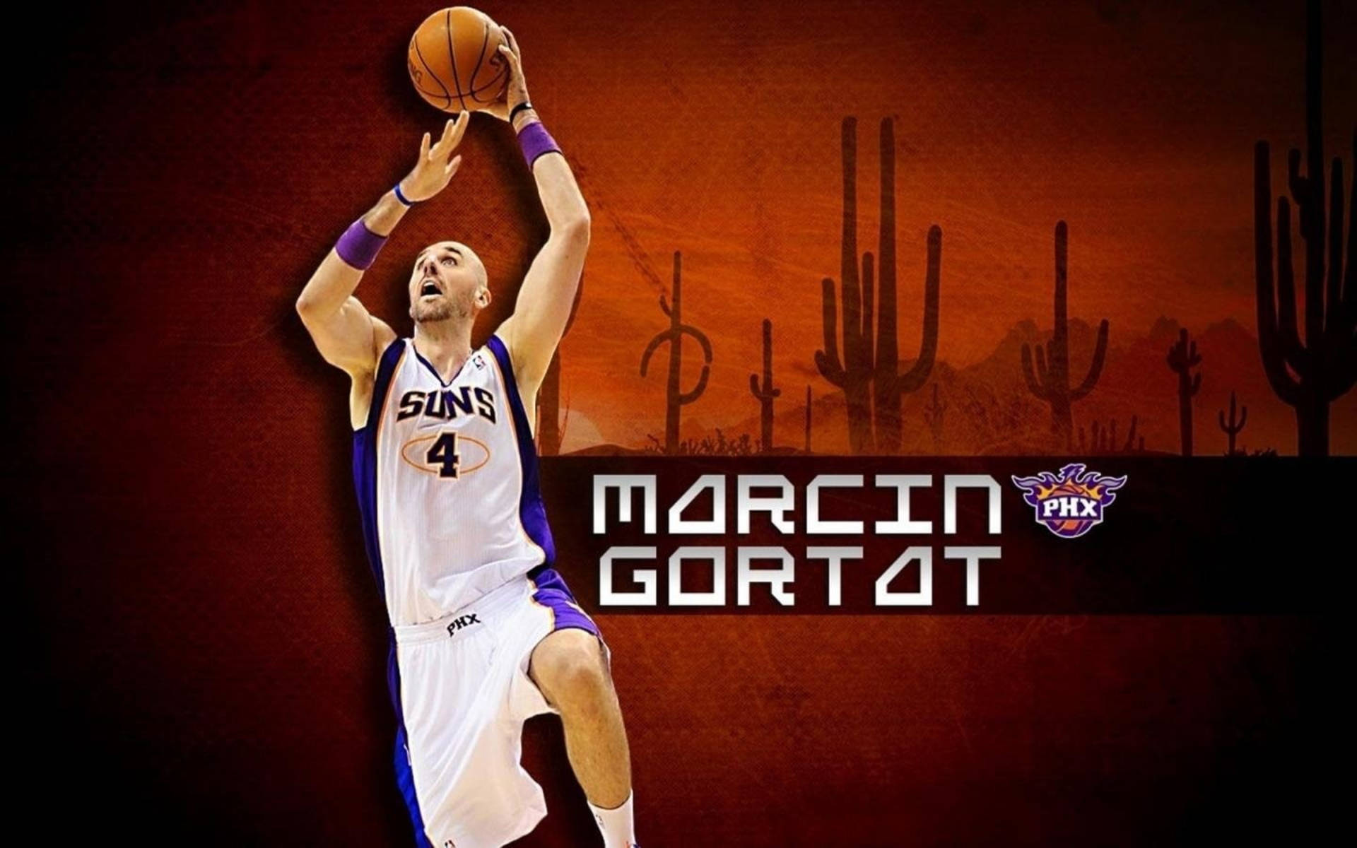 Phoenix Suns Marcin Gortat Fanart Background
