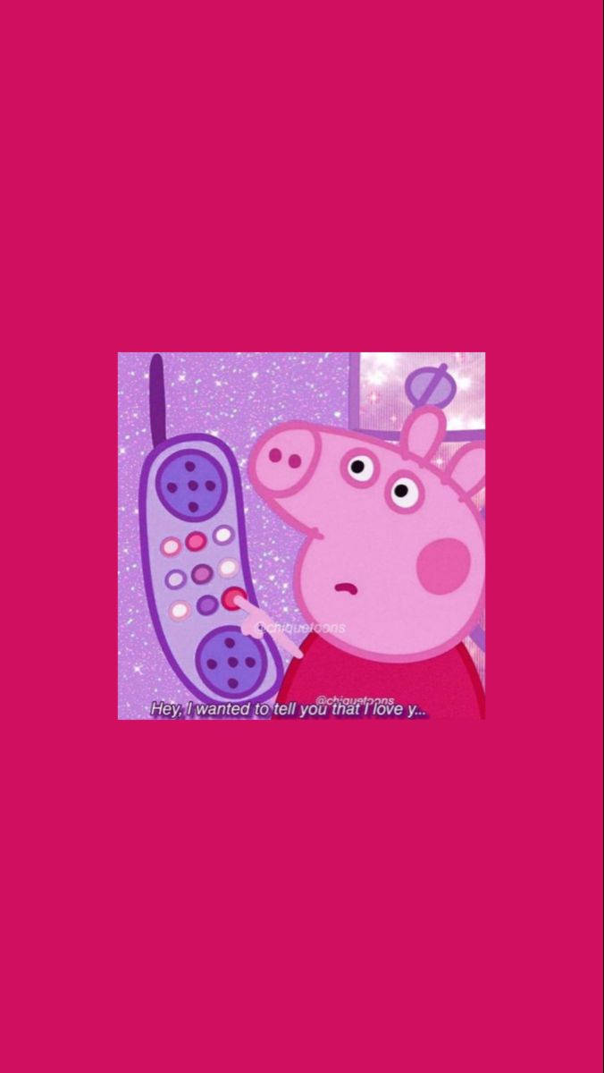 Phone Call Of Peppa Pig Iphone Background