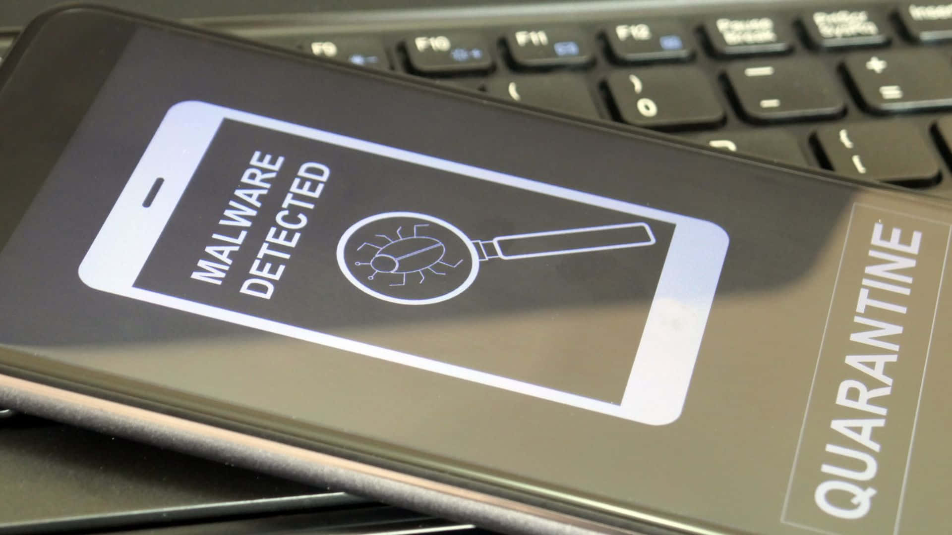 Phone On Quarantine Mode After Detecting Malware Background