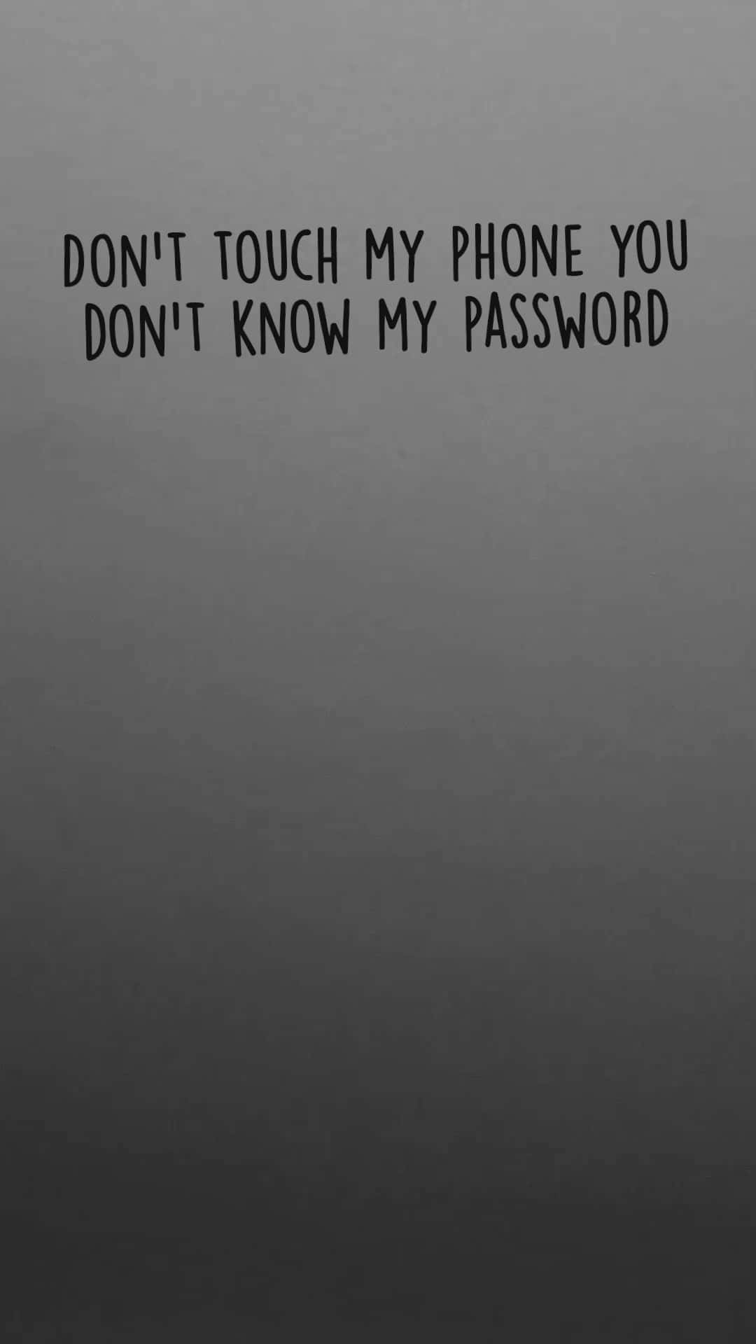 Phone Password Warning Background Background