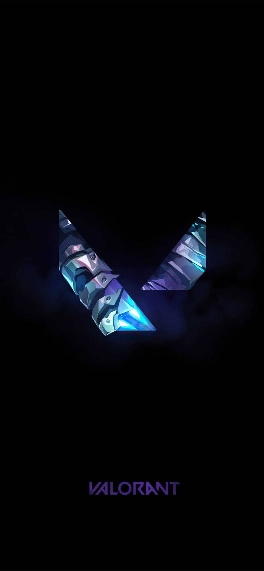 Phone Valorant Crystal Logo Background