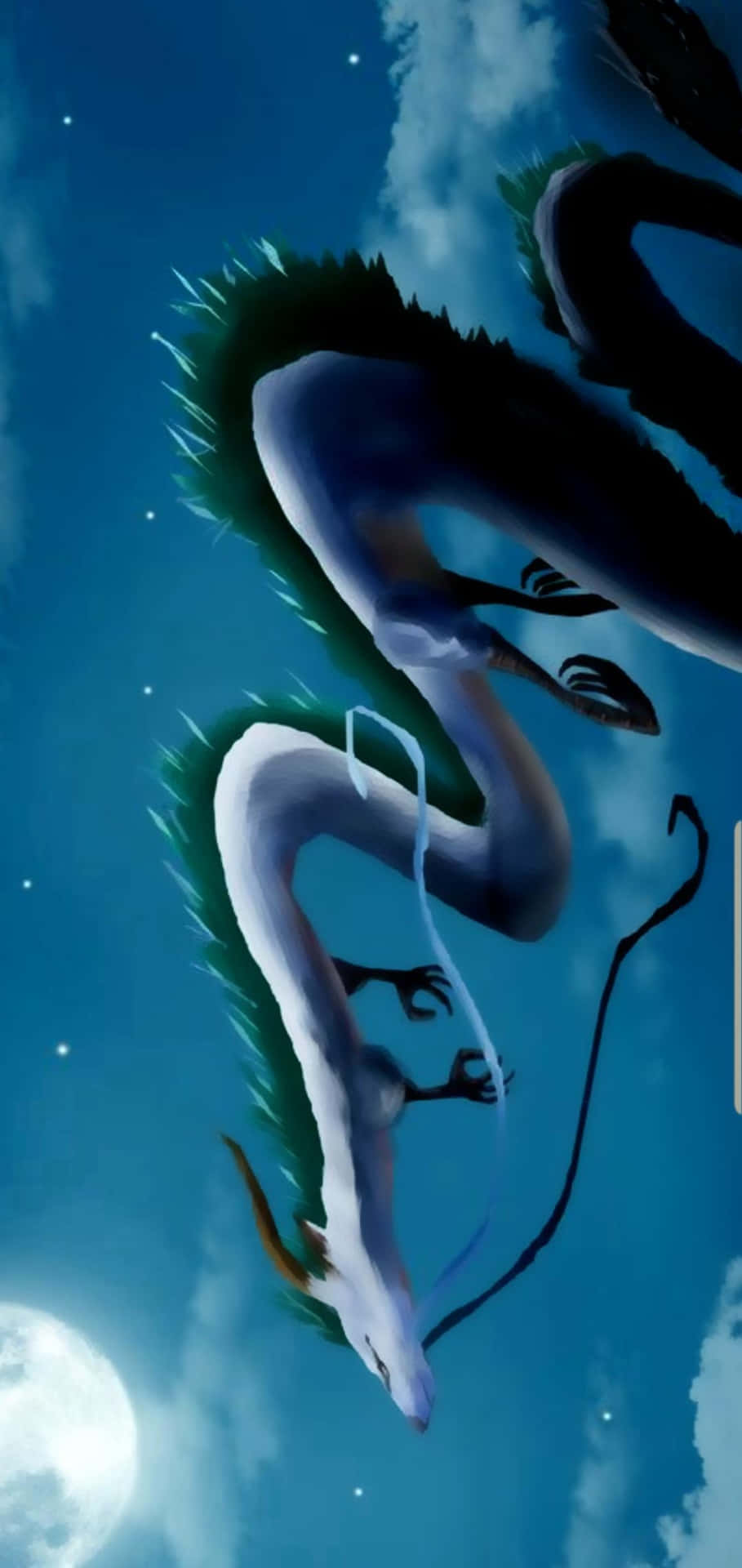 Phone Wallpaper Featuring Haku From The Animated Classic Spirited Away Background