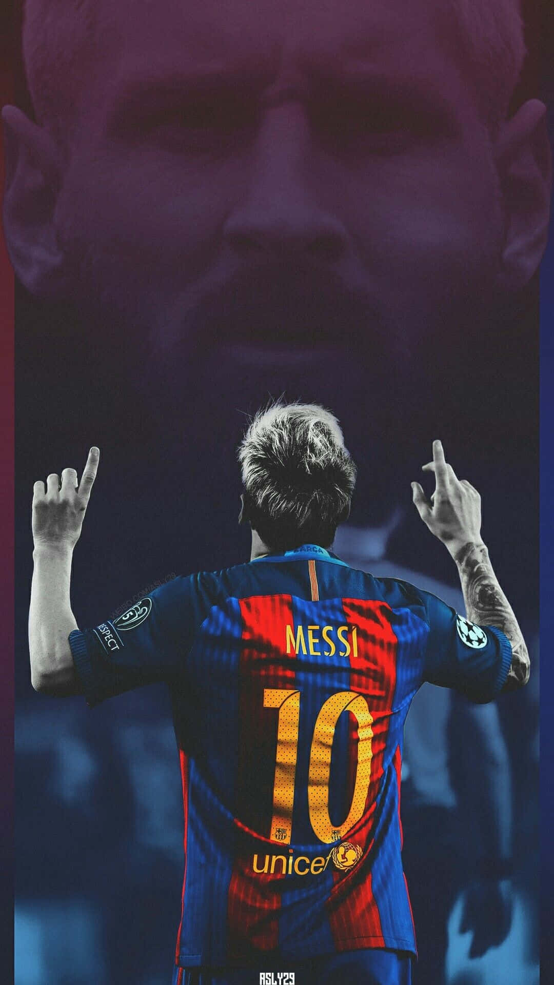 Photo A Cool Moment With Messi Background
