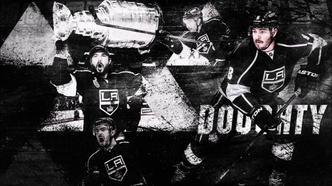 Photo Collage Black And White Of Drew Doughty Background