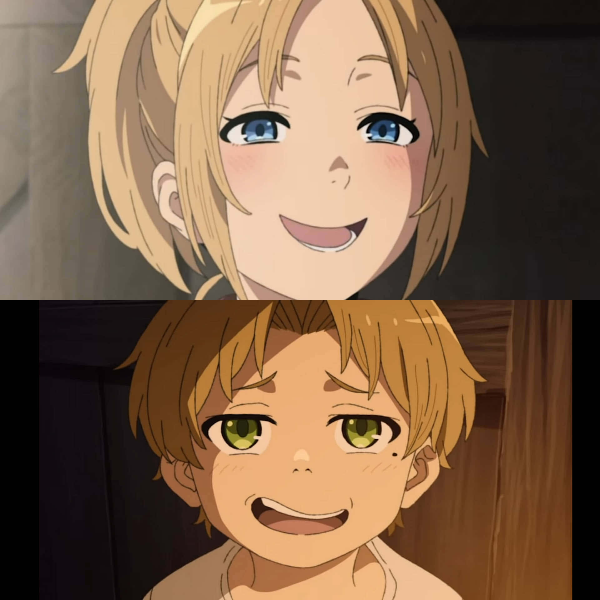 Photo Collage Of Smug Faces Background